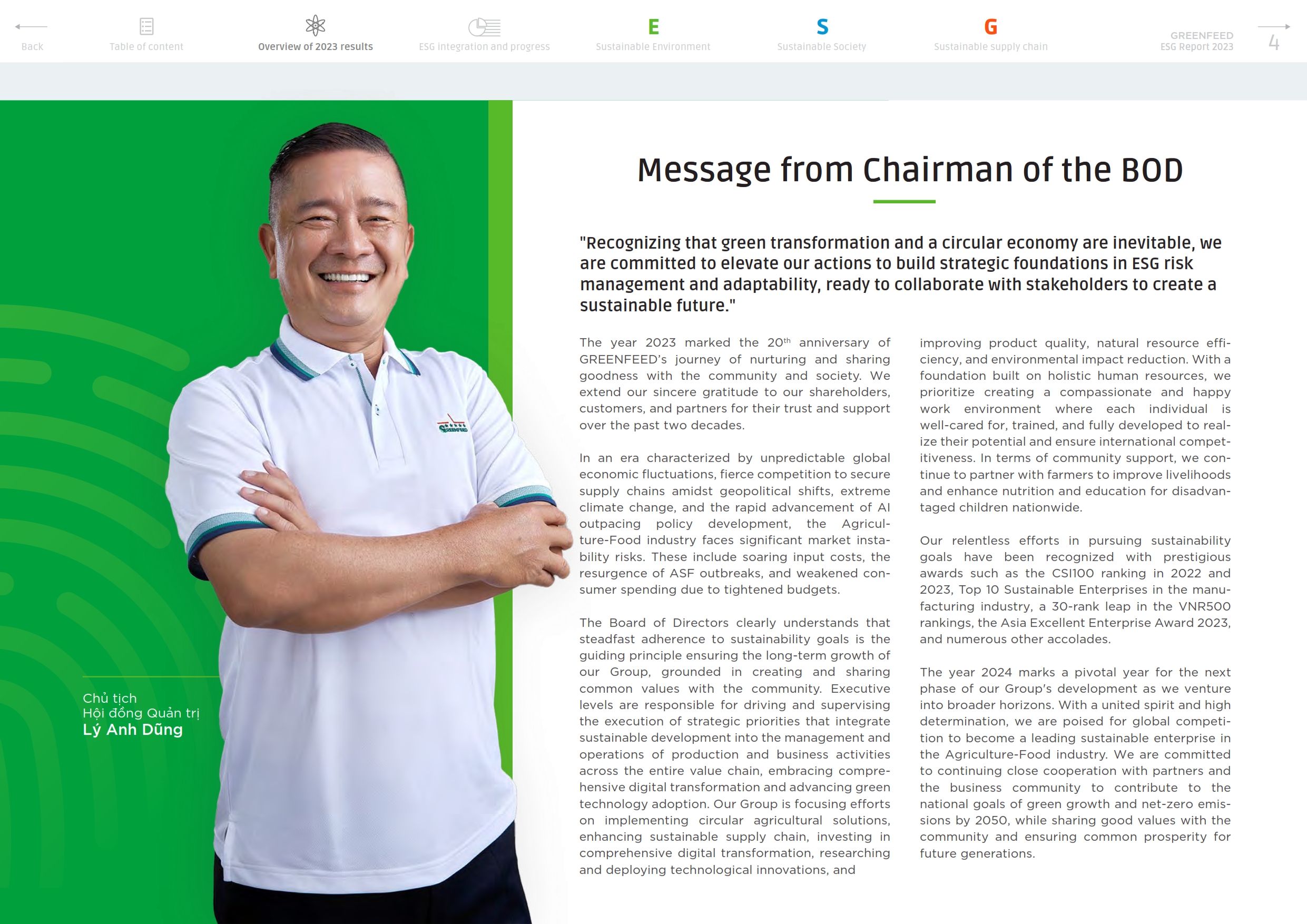 GREENFEED - ESG Report 2023 - Empowering innovation for a greener future