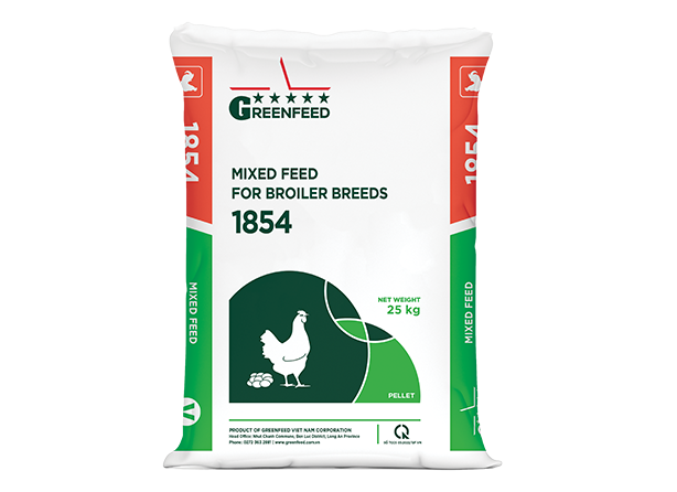 Mixed feed for broiler breeds (1854)