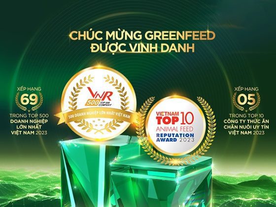 GREENFEED VIỆT NAM LIÊN TIẾP ĐẠT TOP 5 CÔNG TY THỨC ĂN CHĂN NUÔI UY TÍN