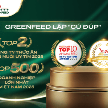 GREENFEED LẬP “CÚ ĐÚP” TẠI HAI BẢNG XẾP HẠNG UY TÍN VỀ HOẠT ĐỘNG KINH DOANH