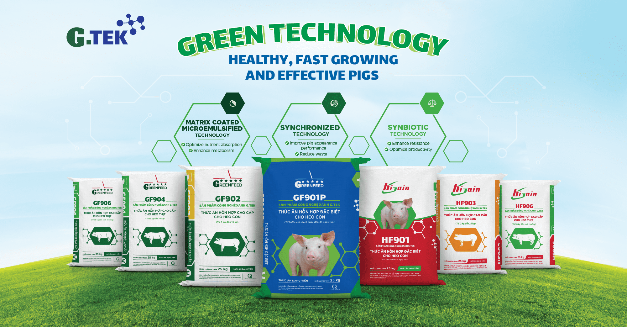 GREEN TECHNOLOGY - HEALTHY, FAST GROWING AND EFFECTIVE PIGS