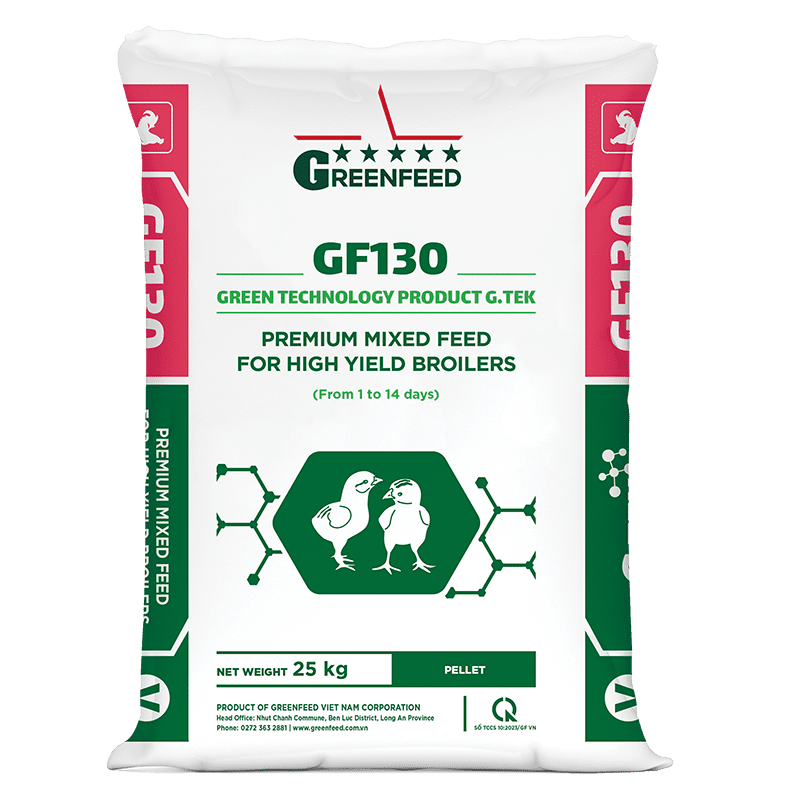 Premium mixed feed for high yield broilers (GF130)