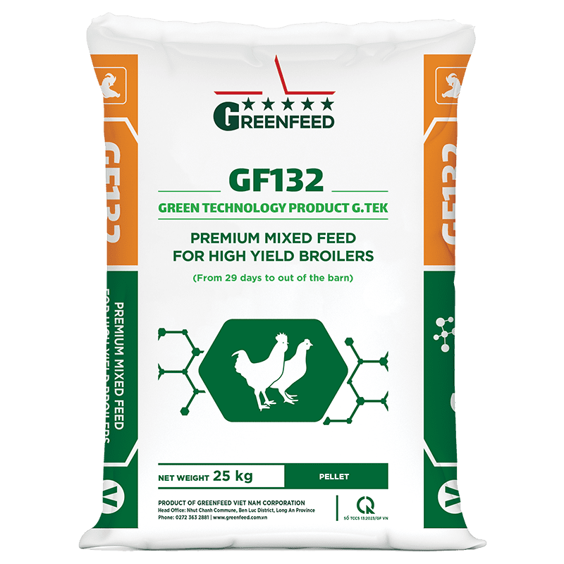 Premium mixed feed for high yield broilers (GF132)