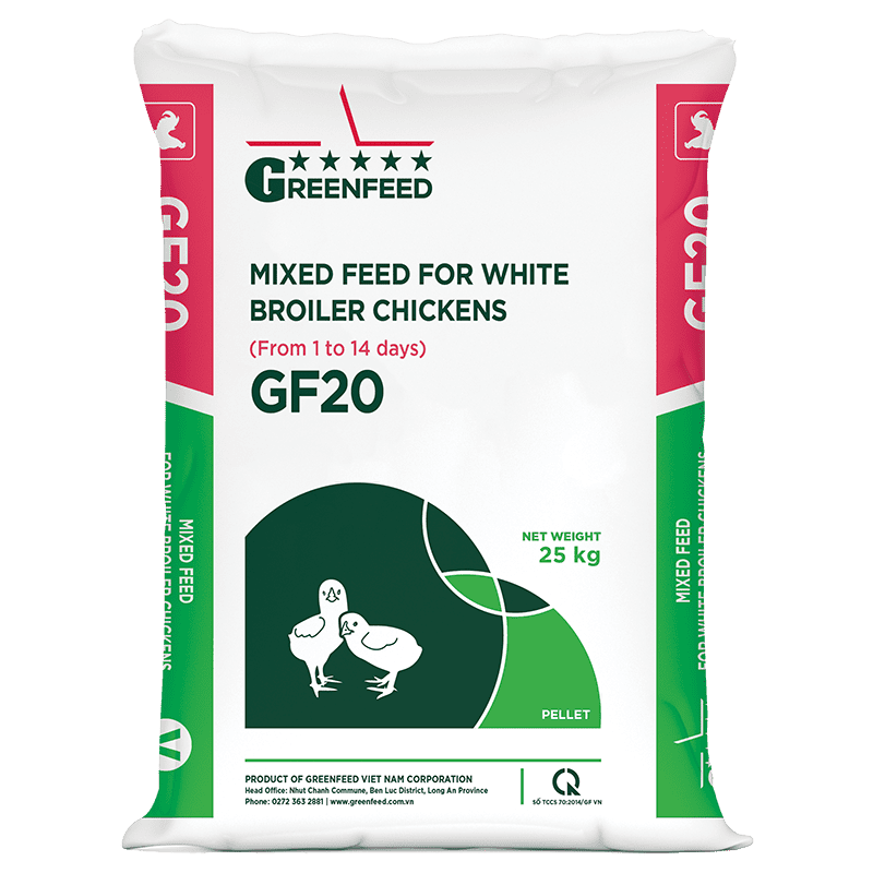 Mixed feed for white broiler chickens (GF20)