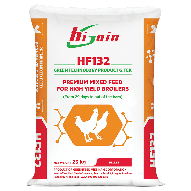Premium mixed feed for high yield broilers (HF132)