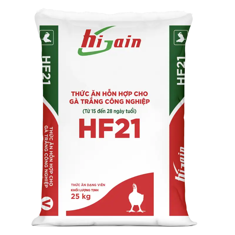 Thức ăn hỗn hợp cho gà trắng công nghiệp (HF21)
