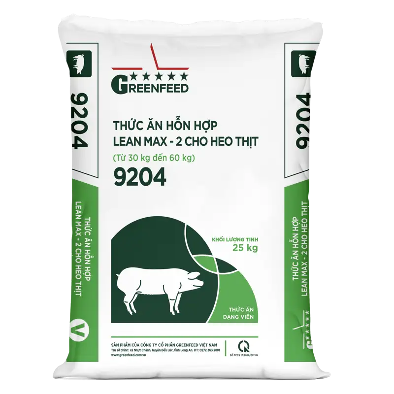 Thức ăn hỗn hợp Lean Max 2 cho heo thịt (9204)