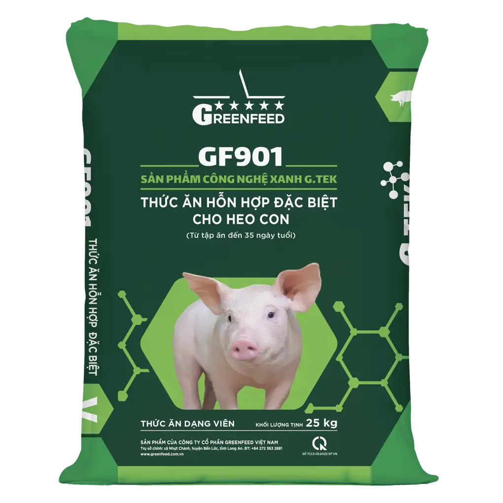 Thức ăn hỗn hợp đặc biệt cho heo con GF901 – giai đoạn 5 kg | GREENFEED GF901 special mixed feed for piglets, 5 kg stage