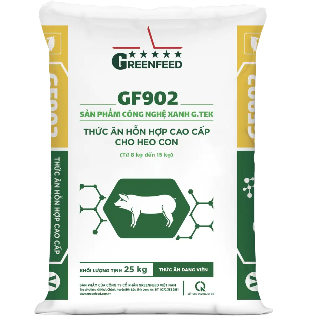 Thức ăn hỗn hợp đặc biệt cho heo con GF902 – giai đoạn 25 kg | GREENFEED GF902 special mixed feed for piglets, 25 kg stage