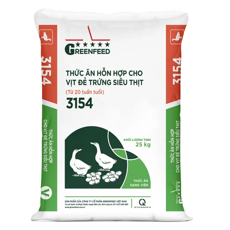 Thức ăn hỗn hợp cho vịt đẻ trứng siêu thịt (3154)