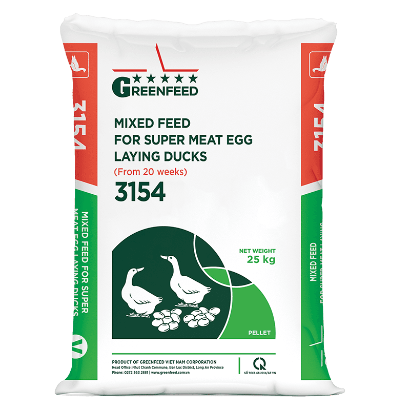 Mixed feed for super meat egg-laying ducks (3154)