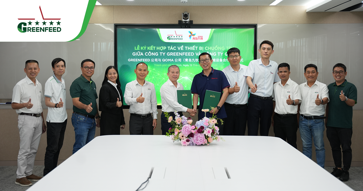 GREENFEED VÀ QOMA CHÍNH THỨC THIẾT LẬP QUAN HỆ HỢP TÁC CHIẾN LƯỢC TRONG LĨNH VỰC THIẾT BỊ CHUỒNG TRẠI