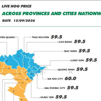 On September 15, 2026, pork prices remained generally stable nationwide