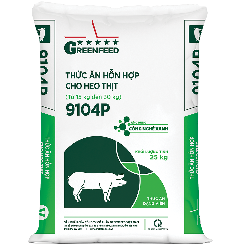 THỨC ĂN HỖN HỢP CHO HEO THỊT (9104P) - CÔNG NGHỆ XANH