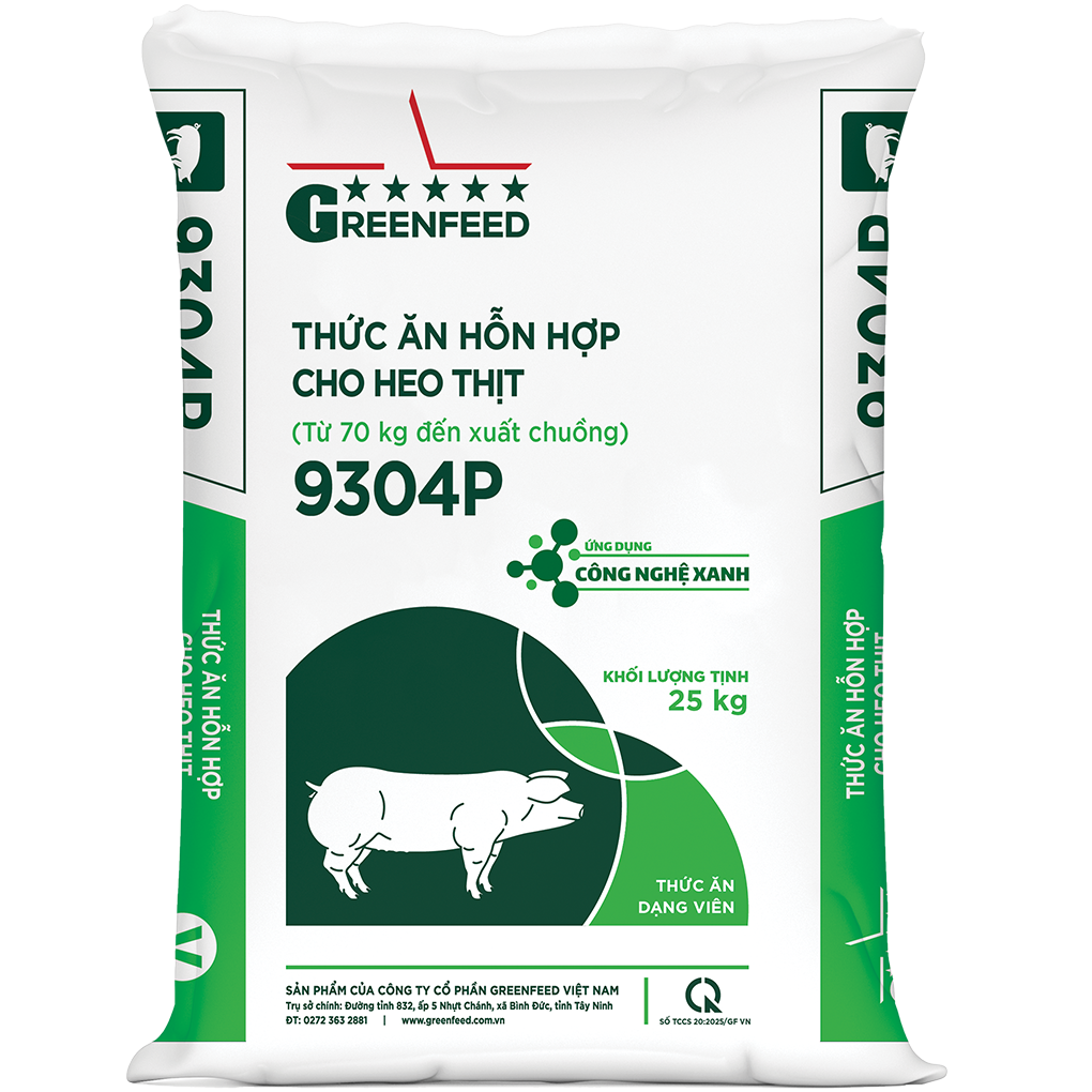 THỨC ĂN HỖN HỢP CHO HEO THỊT (9304P) - CÔNG NGHỆ XANH