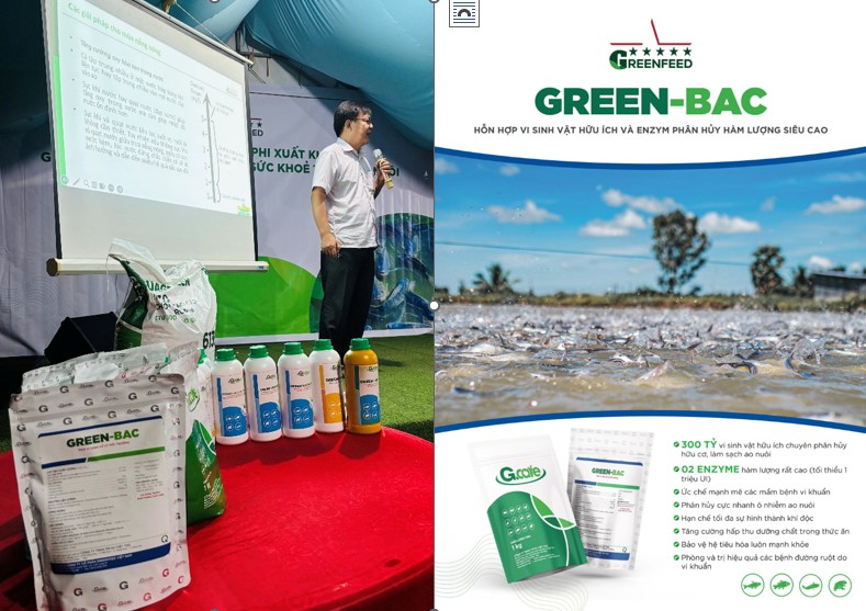 Sản phẩm GREEN-BAC hỗ trợ xử lý môi trường và phân giải thuốc, hóa chất tồn lưu trong quá trình xử.