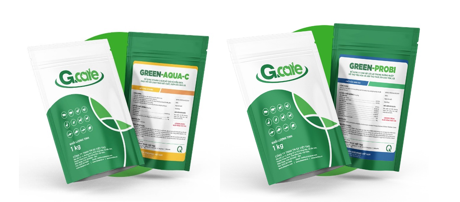 Hình 04: Sản phẩm men tiêu hóa GREEN-PROBI và GREEN-AQUA-C