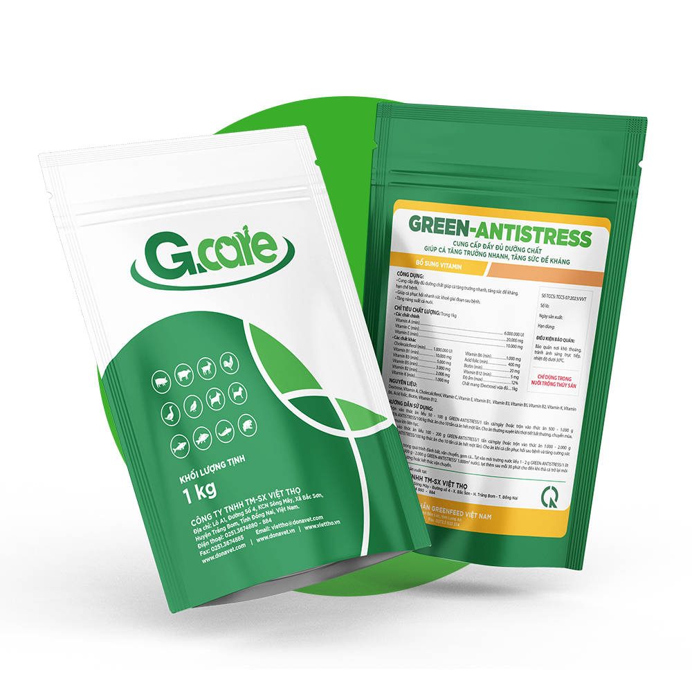 GREEN-ANTISTRESS giảm stress cho cá tra giống