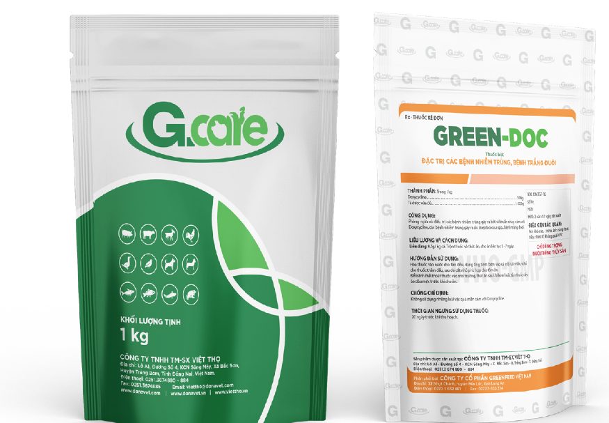 GREEN-DOC trị bệnh gan thận mủ trên cá tra