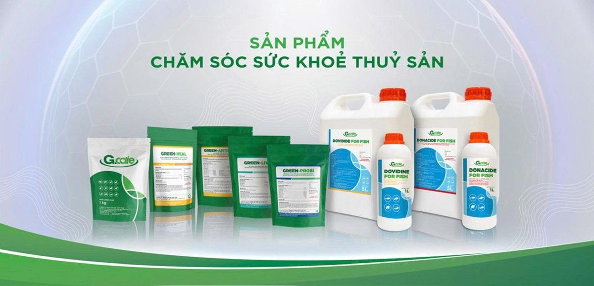 Bộ sản phẩm chăm sóc sức khỏe thủy sản G.cale của GREENFEED