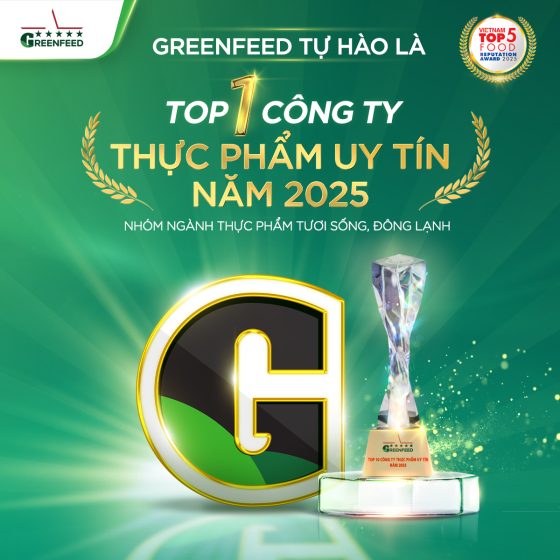 GREENFEED PROUDLY RANKS VIETNAM TOP 1 FOOD REPUTATION AWARD – FRESH & FROZEN FOOD SECTOR