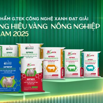 BỘ SẢN PHẨM G.TEK CÔNG NGHỆ XANH ĐẠT GIẢI THƯƠNG HIỆU VÀNG NÔNG NGHIỆP VIỆT NAM 2025