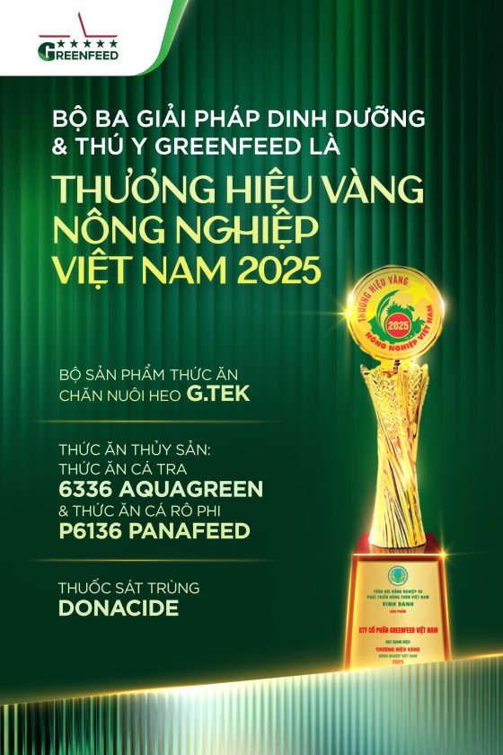 GREENFEED’S TRIO OF NUTRITION & VETERINARY SOLUTIONS HONORED AS VIETNAM GOLDEN AGRICULTURAL BRAND 2025