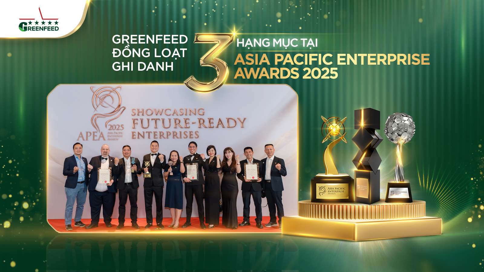 GREENFEED MARKS A “GOLDEN SEASON” WITH TRIPLE WINS AT ASIA PACIFIC ENTERPRISE AWARDS 2025