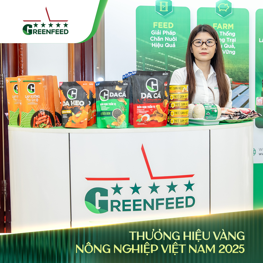 BỘ BA GIẢI PHÁP DINH DƯỠNG & THÚ Y GREENFEED LÀ THƯƠNG HIỆU VÀNG NÔNG NGHIỆP VIỆT NAM 2025