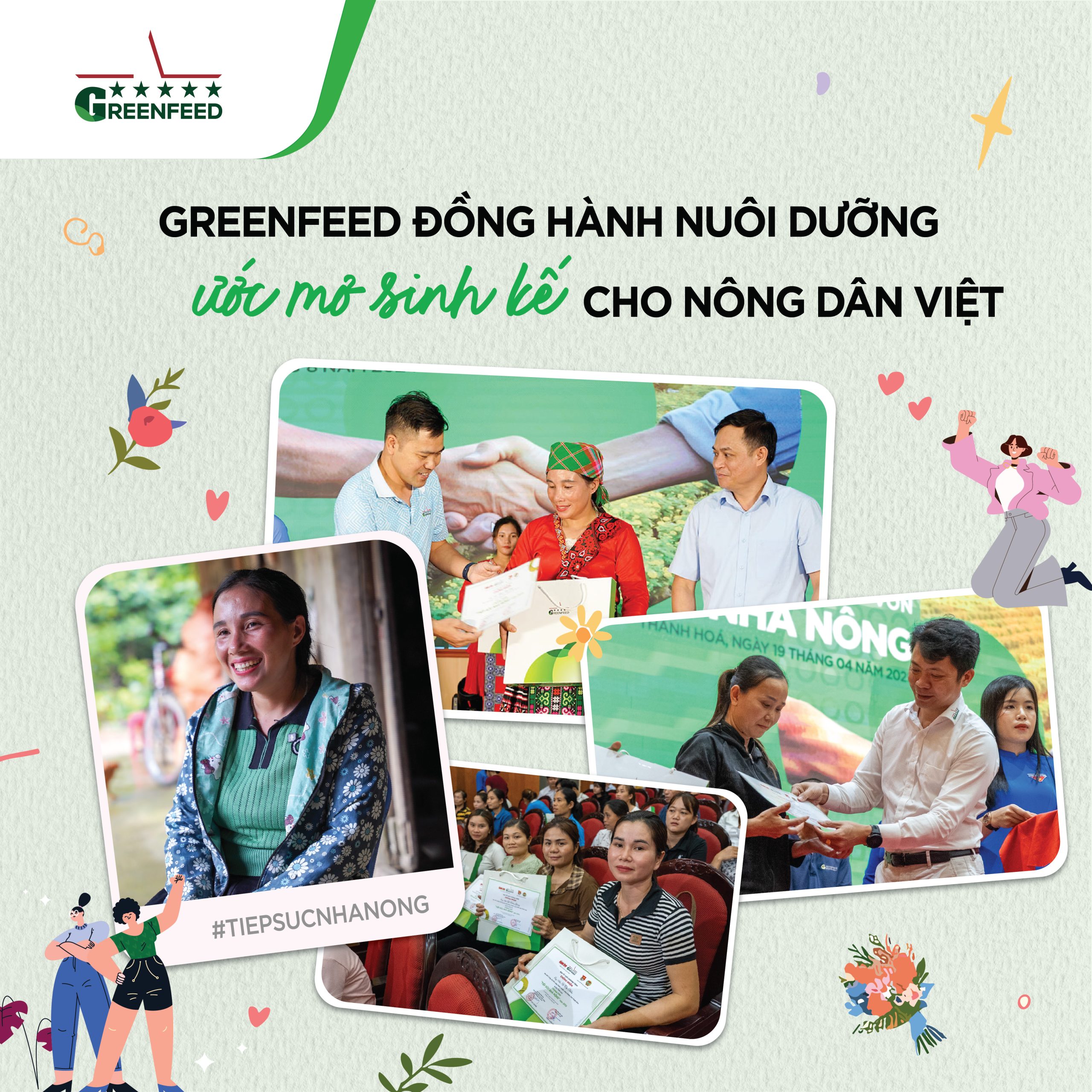 GREENFEED ĐỒNG HÀNH TIẾP SỨC ƯỚC MƠ SINH KẾ CHO NÔNG DÂN VIỆT