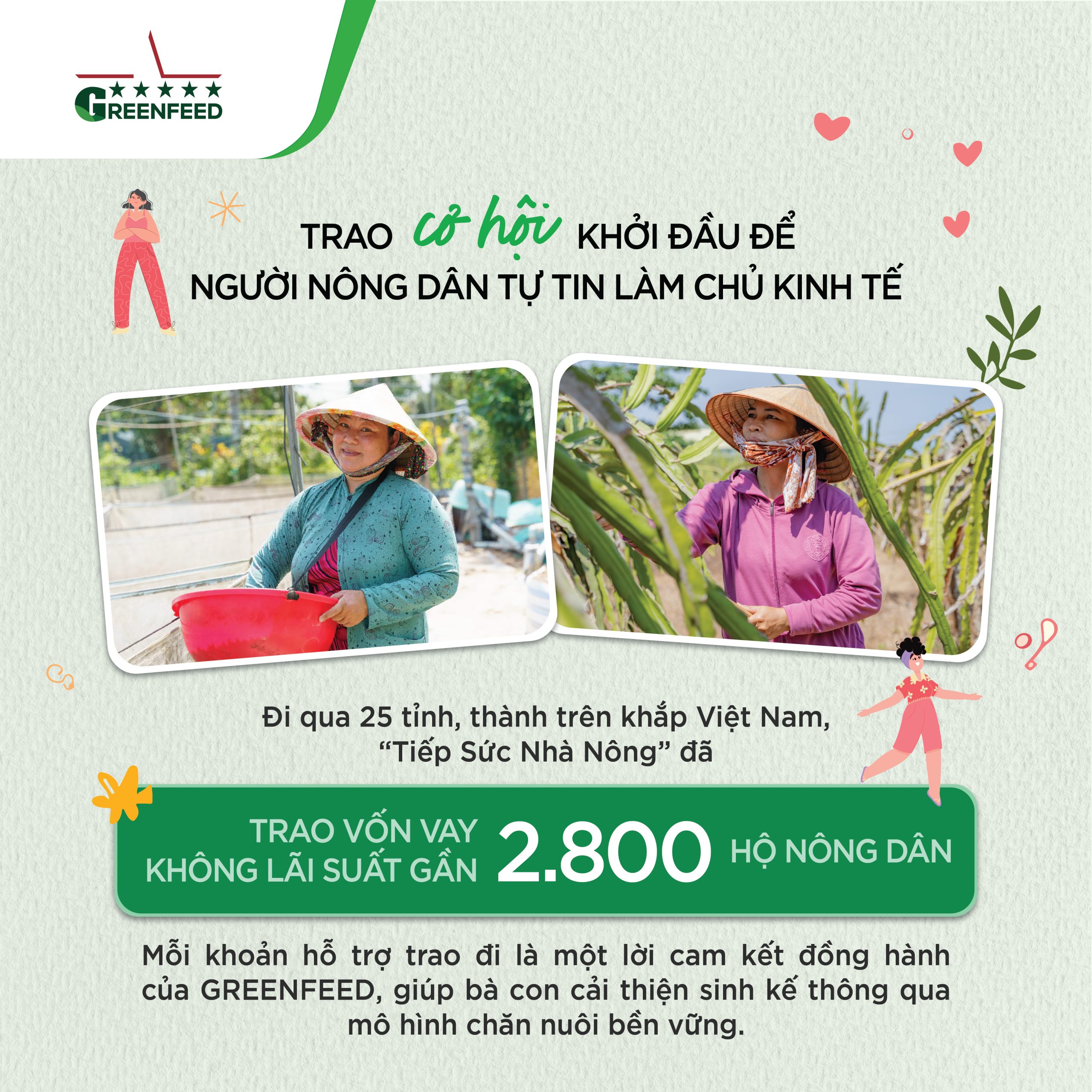 GREENFEED ĐỒNG HÀNH TIẾP SỨC ƯỚC MƠ SINH KẾ CHO NÔNG DÂN VIỆT