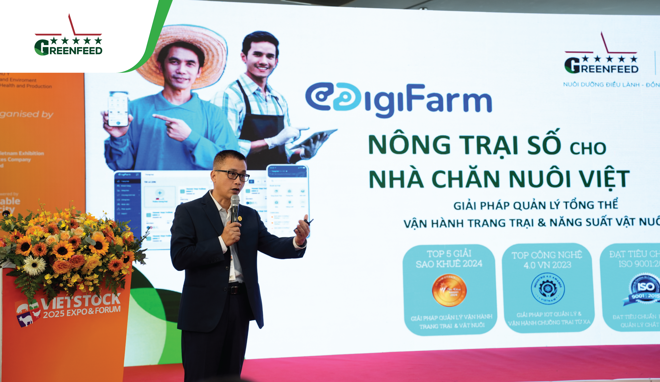 GREENFEED GIỚI THIỆU ỨNG DỤNG CHUYỂN ĐỔI SỐ TRONG QUẢN LÝ TRANG TRẠI THÔNG MINH TẠI VIETSTOCK EXPO & FORUM 2025