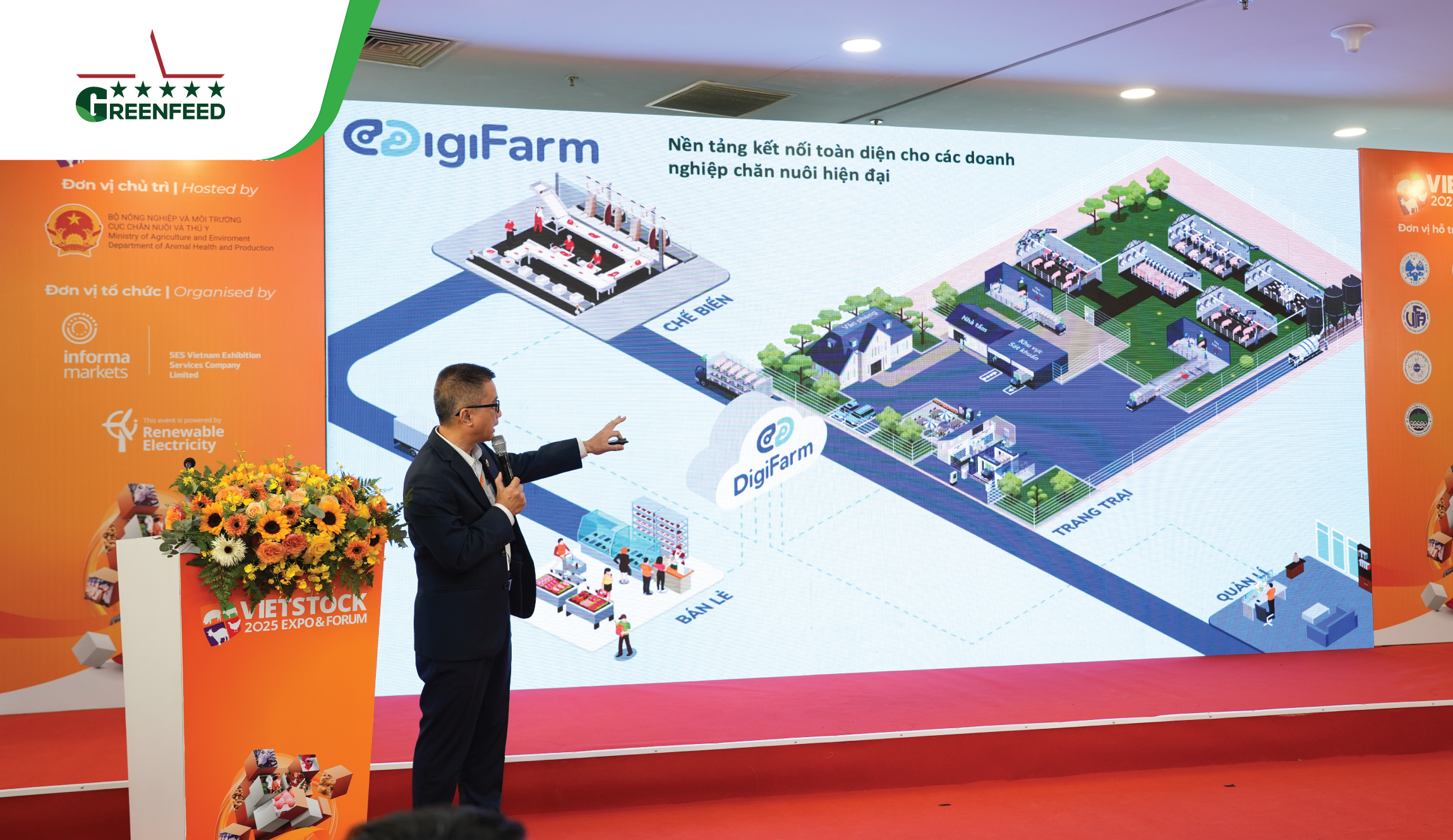 GREENFEED GIỚI THIỆU ỨNG DỤNG CHUYỂN ĐỔI SỐ TRONG QUẢN LÝ TRANG TRẠI THÔNG MINH TẠI VIETSTOCK EXPO & FORUM 2025