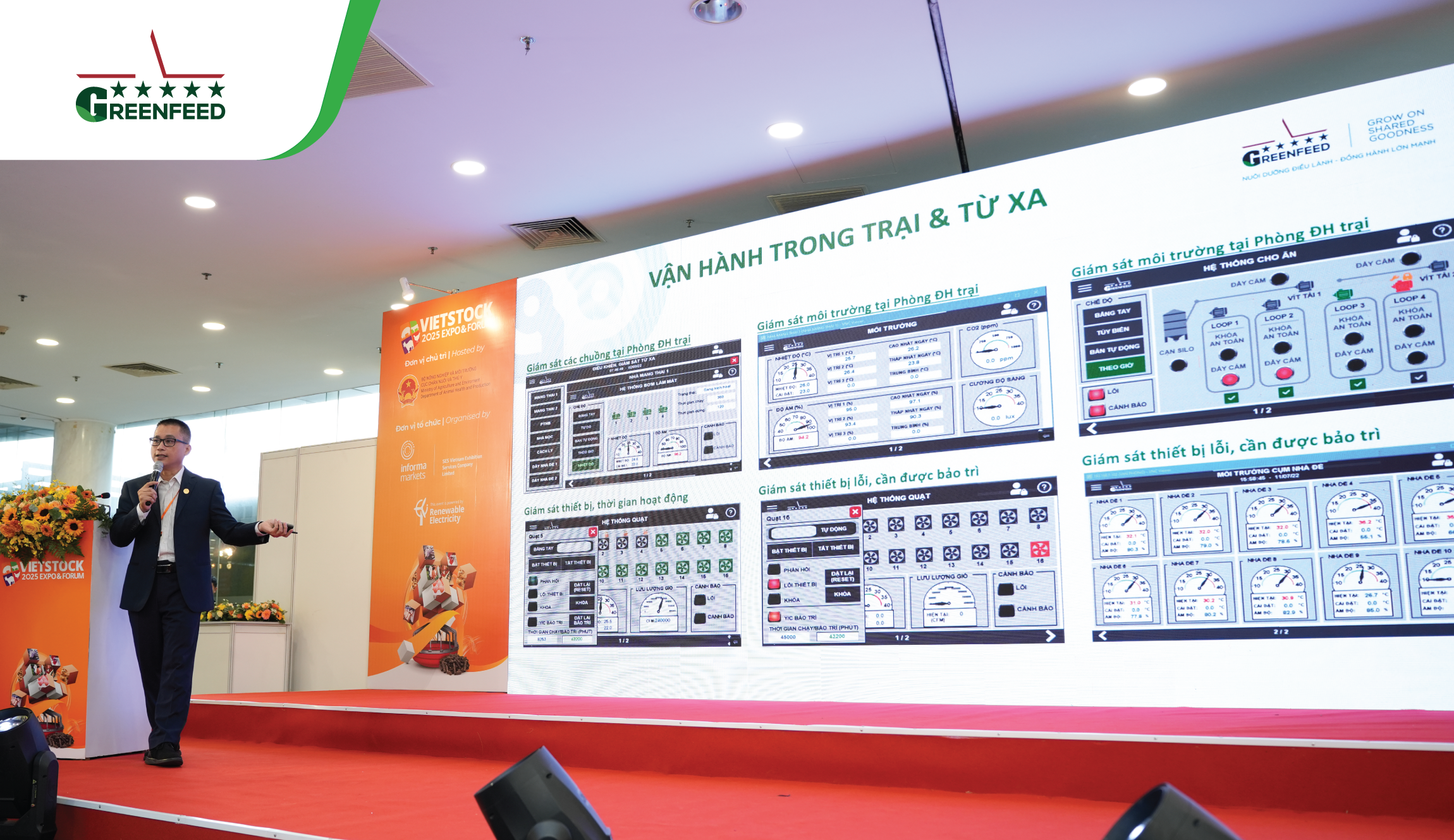 GREENFEED GIỚI THIỆU ỨNG DỤNG CHUYỂN ĐỔI SỐ TRONG QUẢN LÝ TRANG TRẠI THÔNG MINH TẠI VIETSTOCK EXPO & FORUM 2025