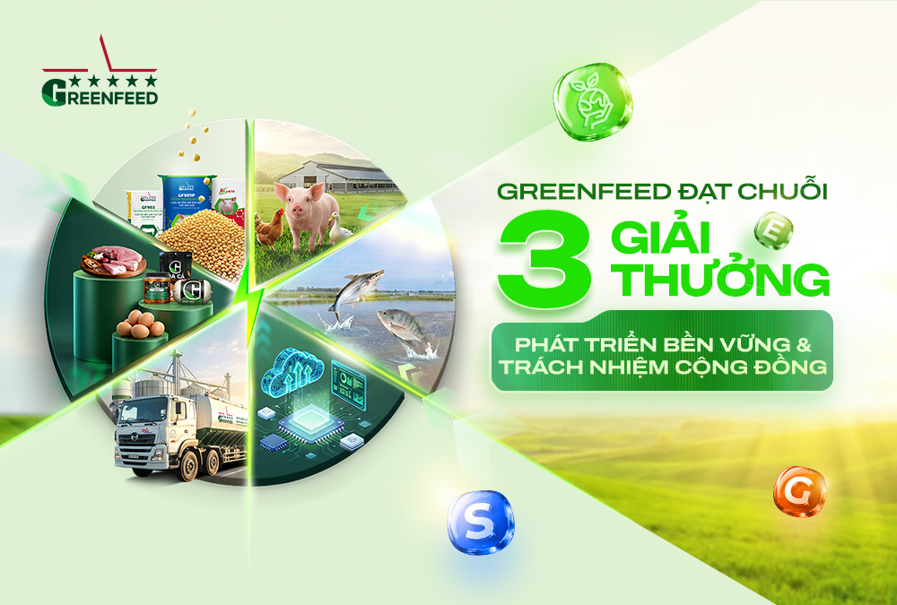 GREENFEED LẬP HAT-TRICK GIẢI THƯỞNG VỀ PHÁT TRIỂN BỀN VỮNG & TRÁCH NHIỆM CỘNG ĐỒNG